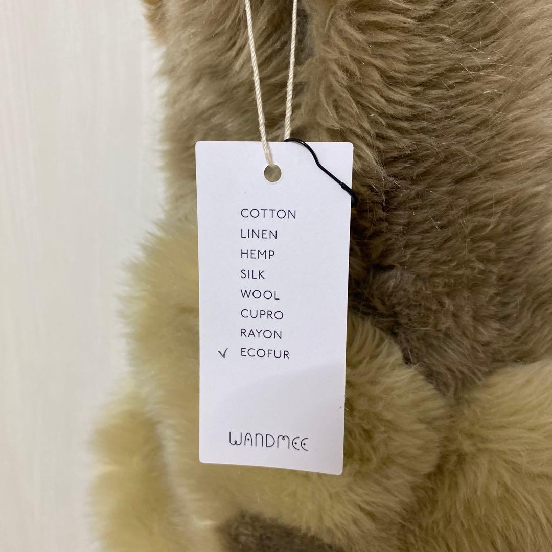 WANDMEE エコファー フラワーマフラー FLOWER FUR STOLE