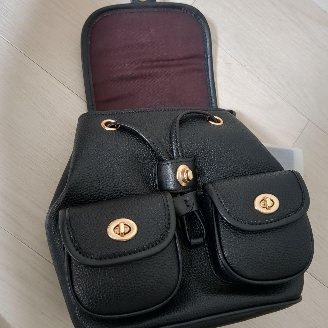 【新品】COACH　ハドリー バックパック　ブラック　CBH09