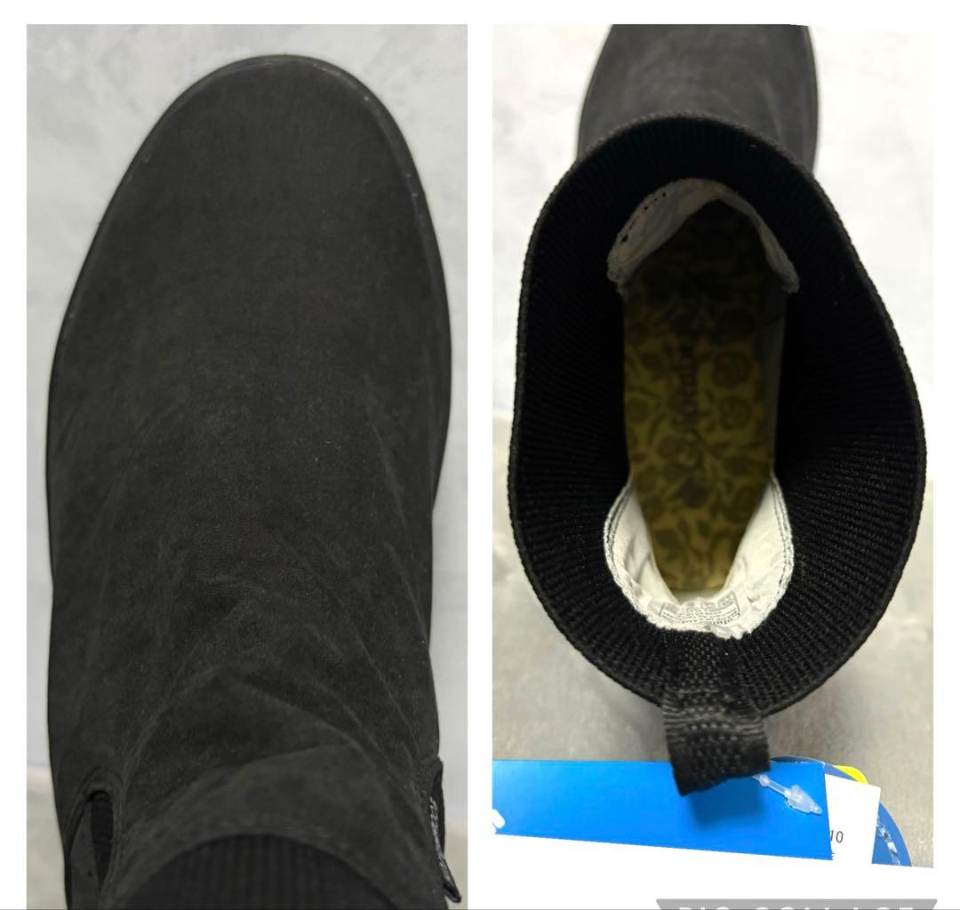 新品23コロンビアマイレージレインショートブーツレインブーツ防水靴ミドル丈黒