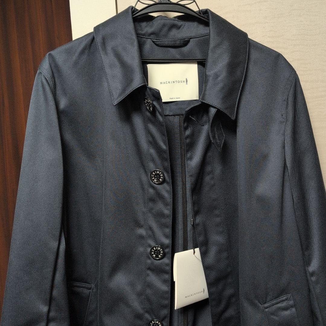 【新品未使用】マッキントッシュ　ステンカラーコート　ネイビー