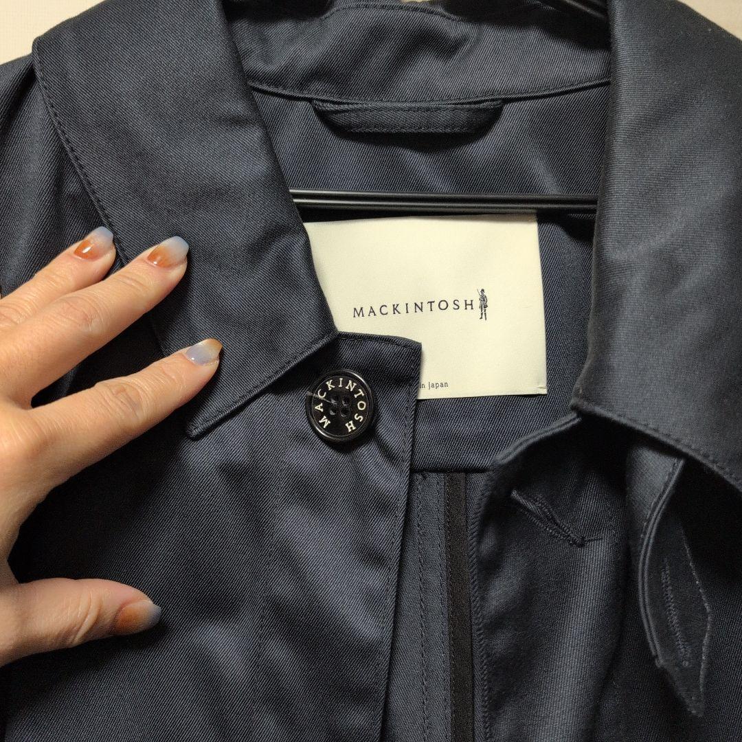 【新品未使用】マッキントッシュ　ステンカラーコート　ネイビー