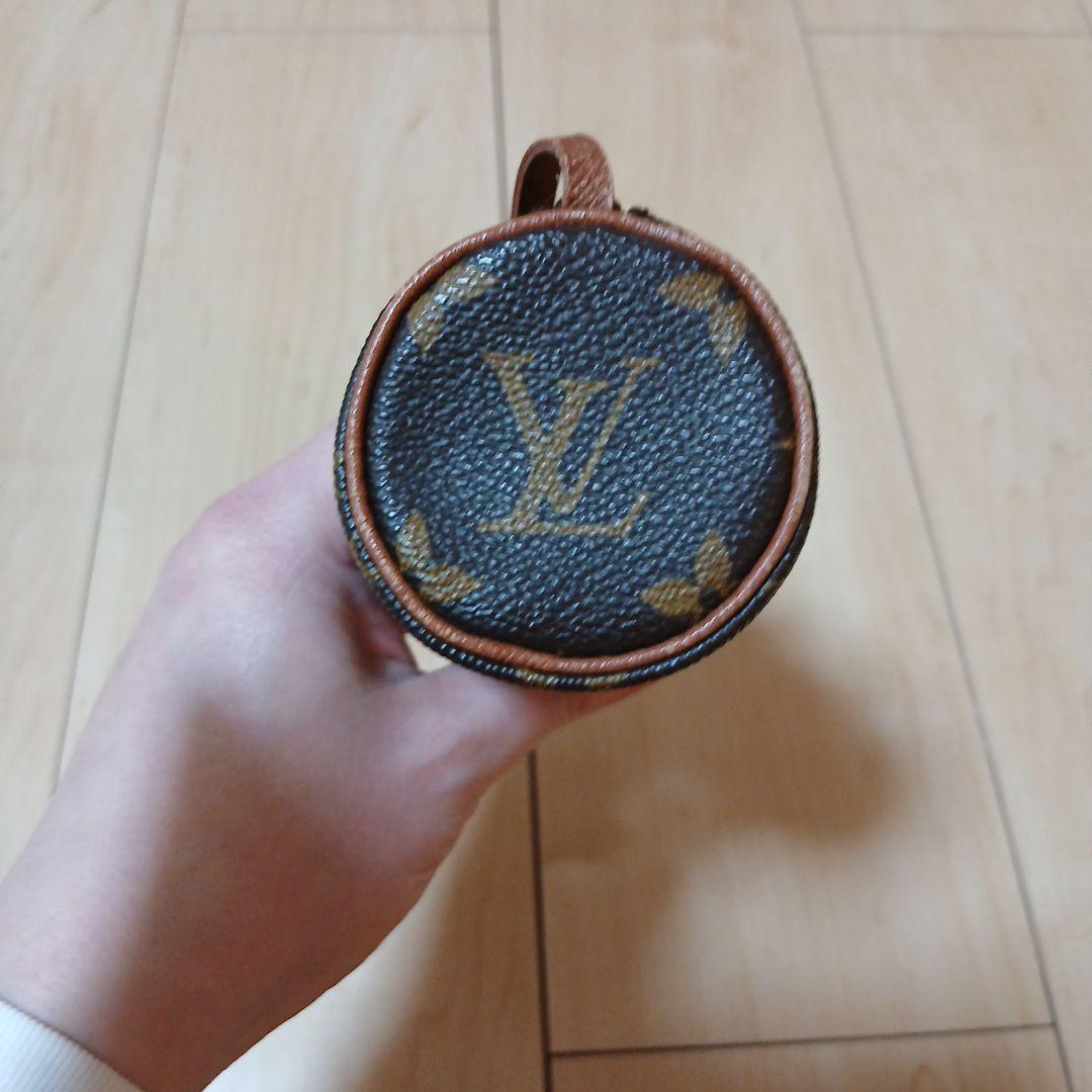 Louis Vuitton ブラウン レザーミニポーチ