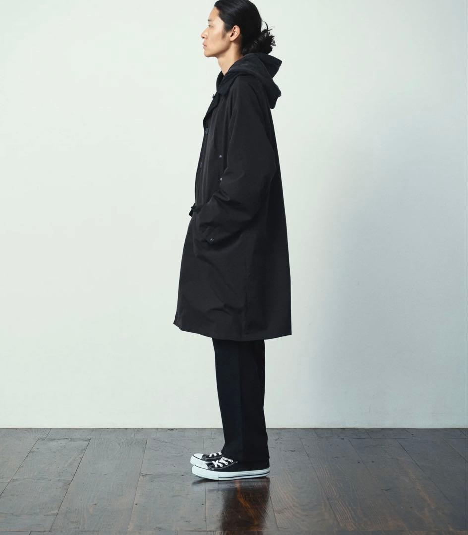 ま*と様 sacai出身デザイナーRHYTHR リバーシブルサテンコート 黒