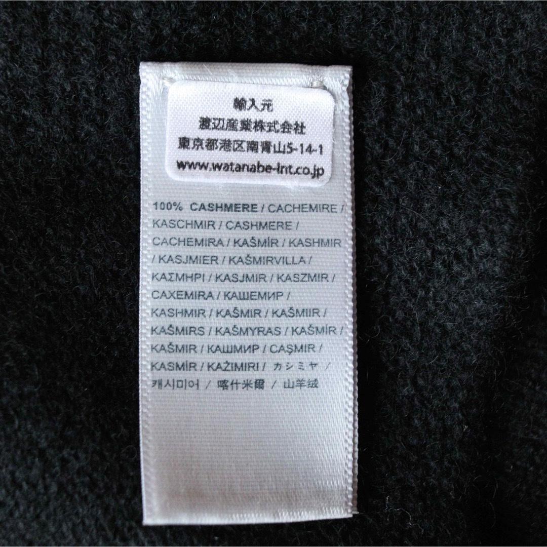 5422ジョンストンズ 大判ストール 薄手 カシミヤ100％ ブラック