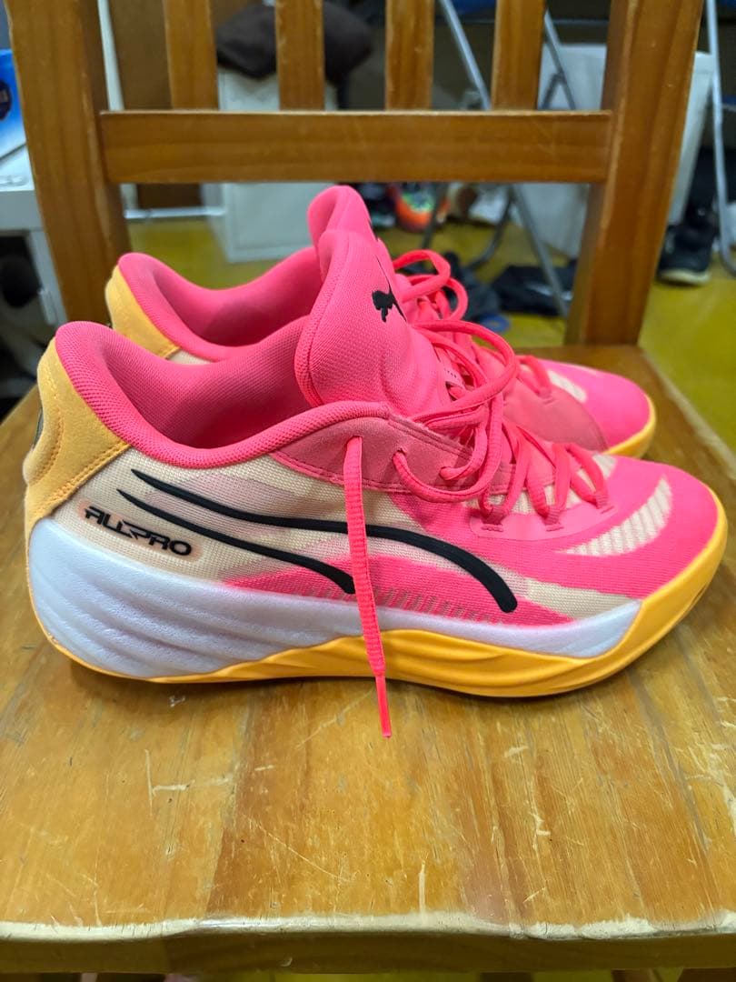 PUMA ALLPRO nitorバスケットシューズ ピンク/オレンジ