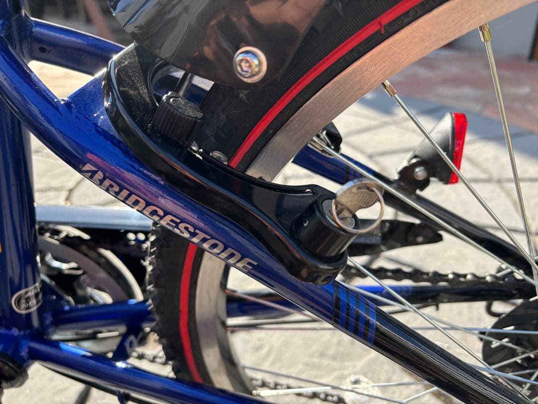 直接受け渡し限定　BRIDGESTONE24インチ　キッズサイクル青