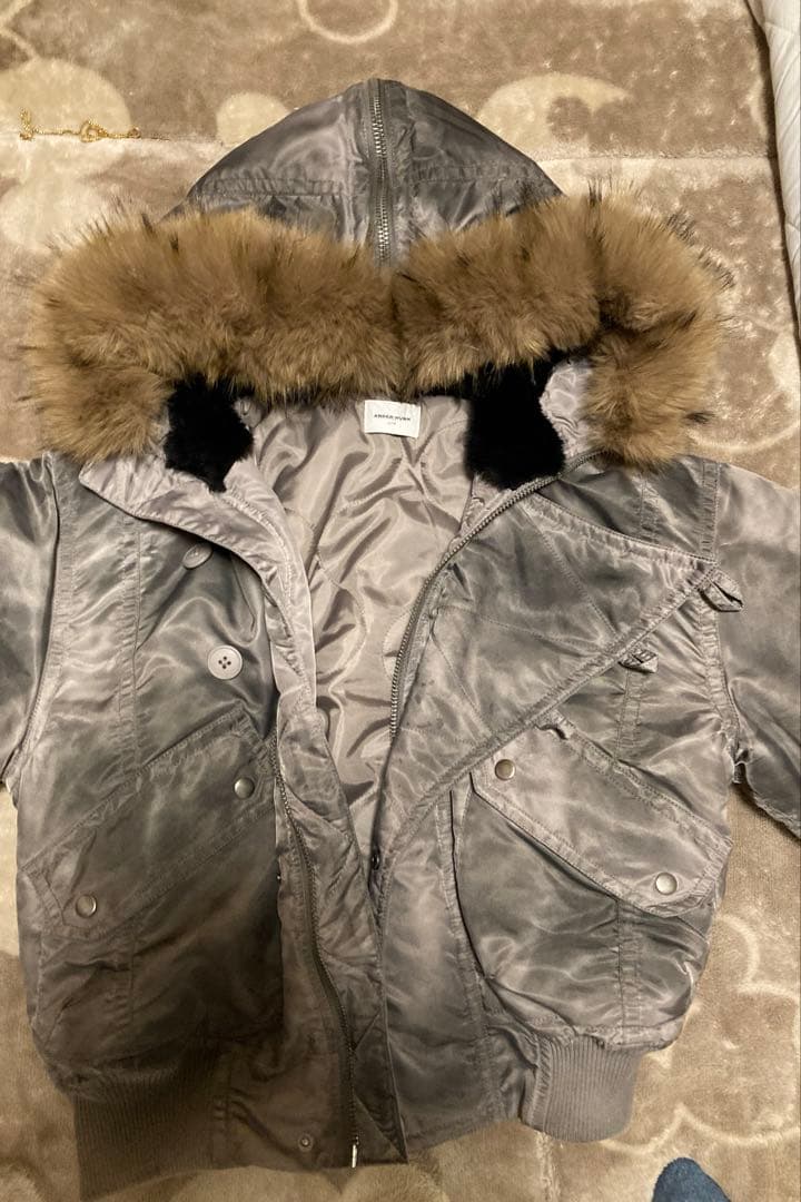 N2B ANDER HUNK アンダーハンク ファー フライトジャケットy2k