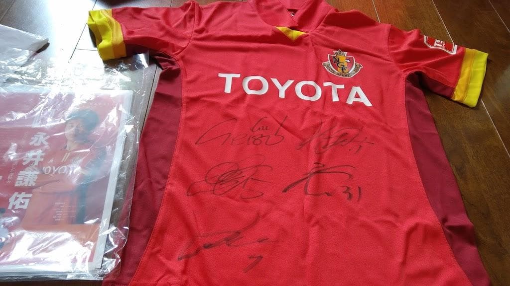 サイン入り☆楢崎正剛、田口泰士、永井、大武、扇原☆グランパス