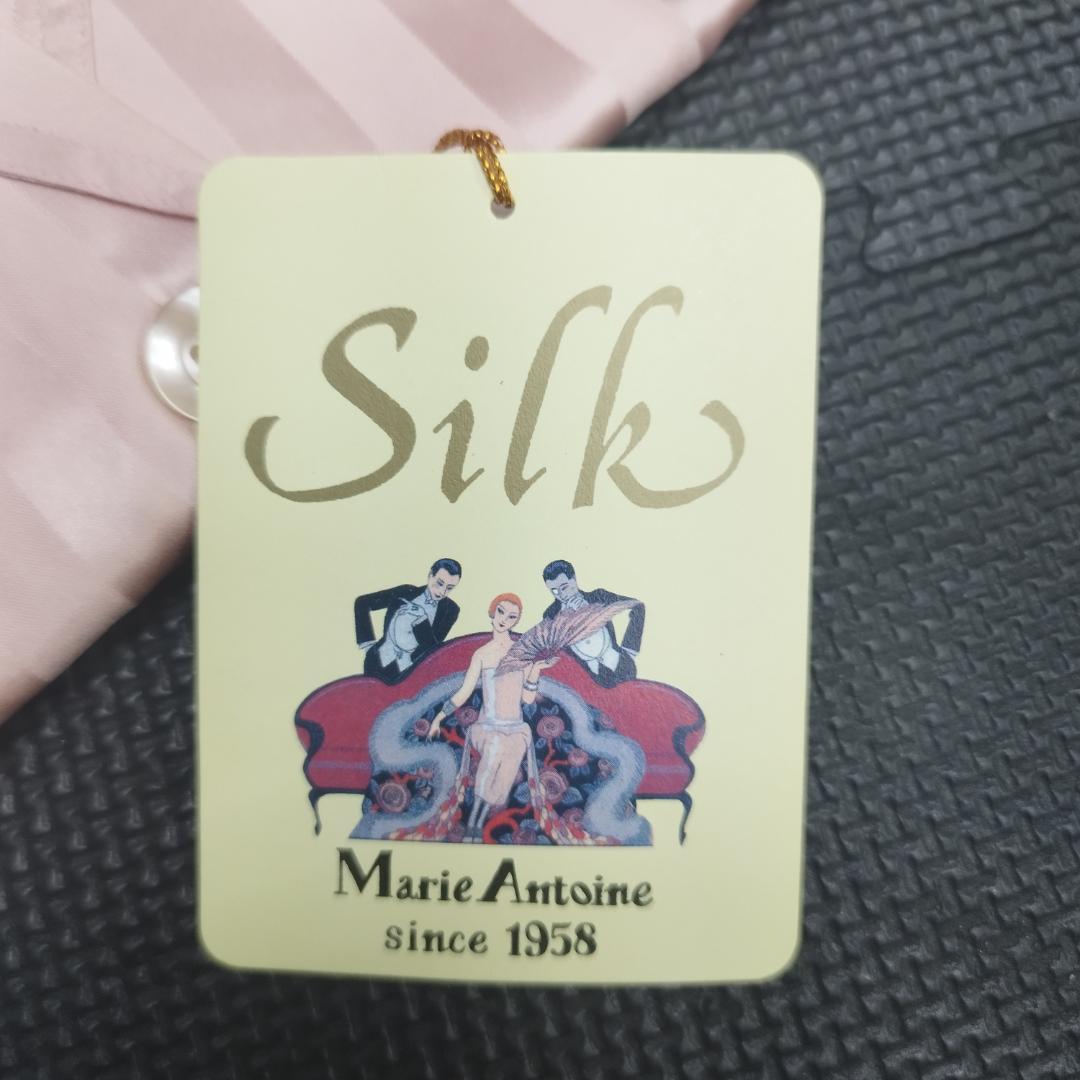 新品　MarieAntoine マリーアントン　100%シルクパジャマ　長袖　M