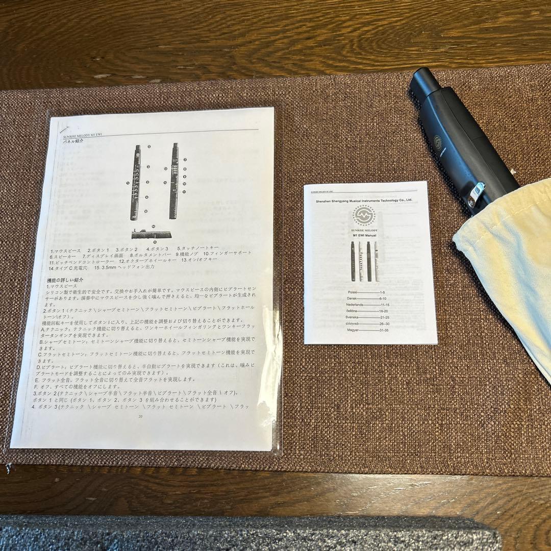 電子サックス　専用ケースと新品マウス付