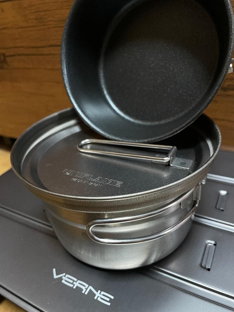 美しいヘラ絞りを見よ！ベルモント チタンスタッキングクッカー 650FC