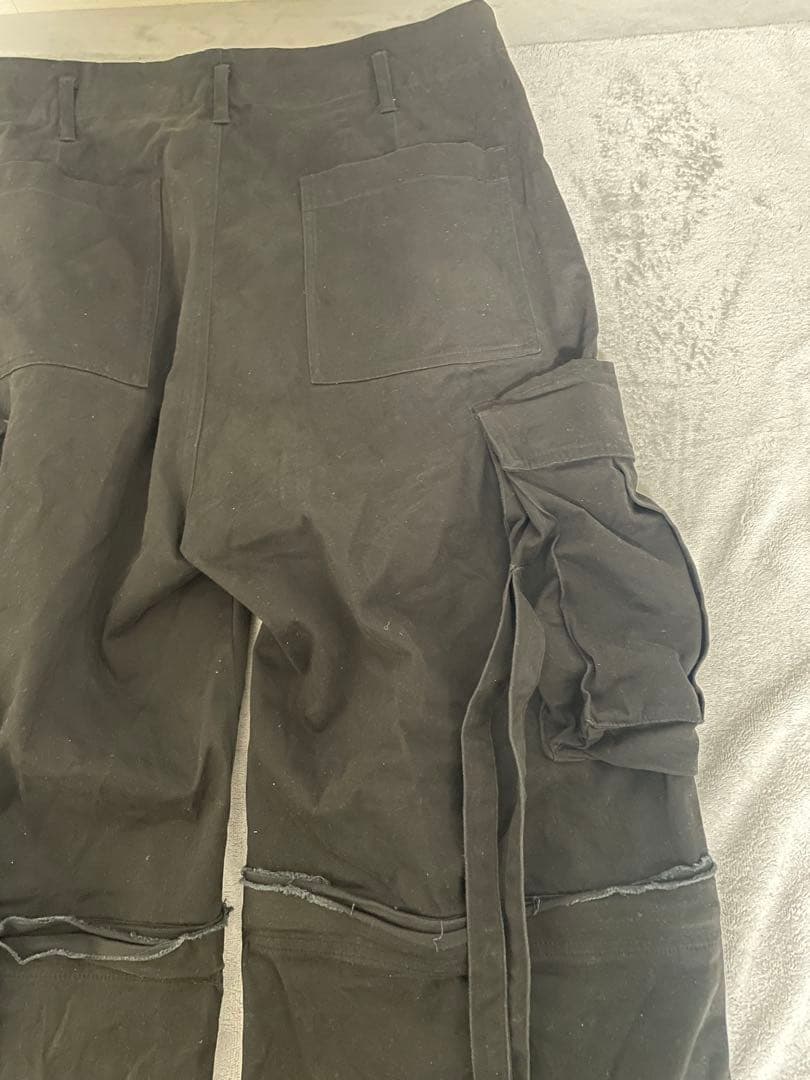 【GRANCY】ZipDesign CargoPants ブラック