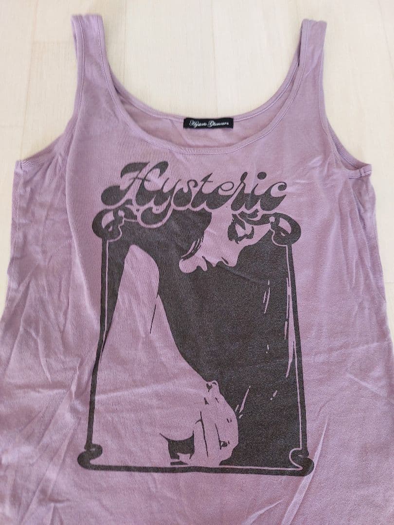 希少！ヒステリックグラマー紫ラベンダータンクトップ　ノースリーブ