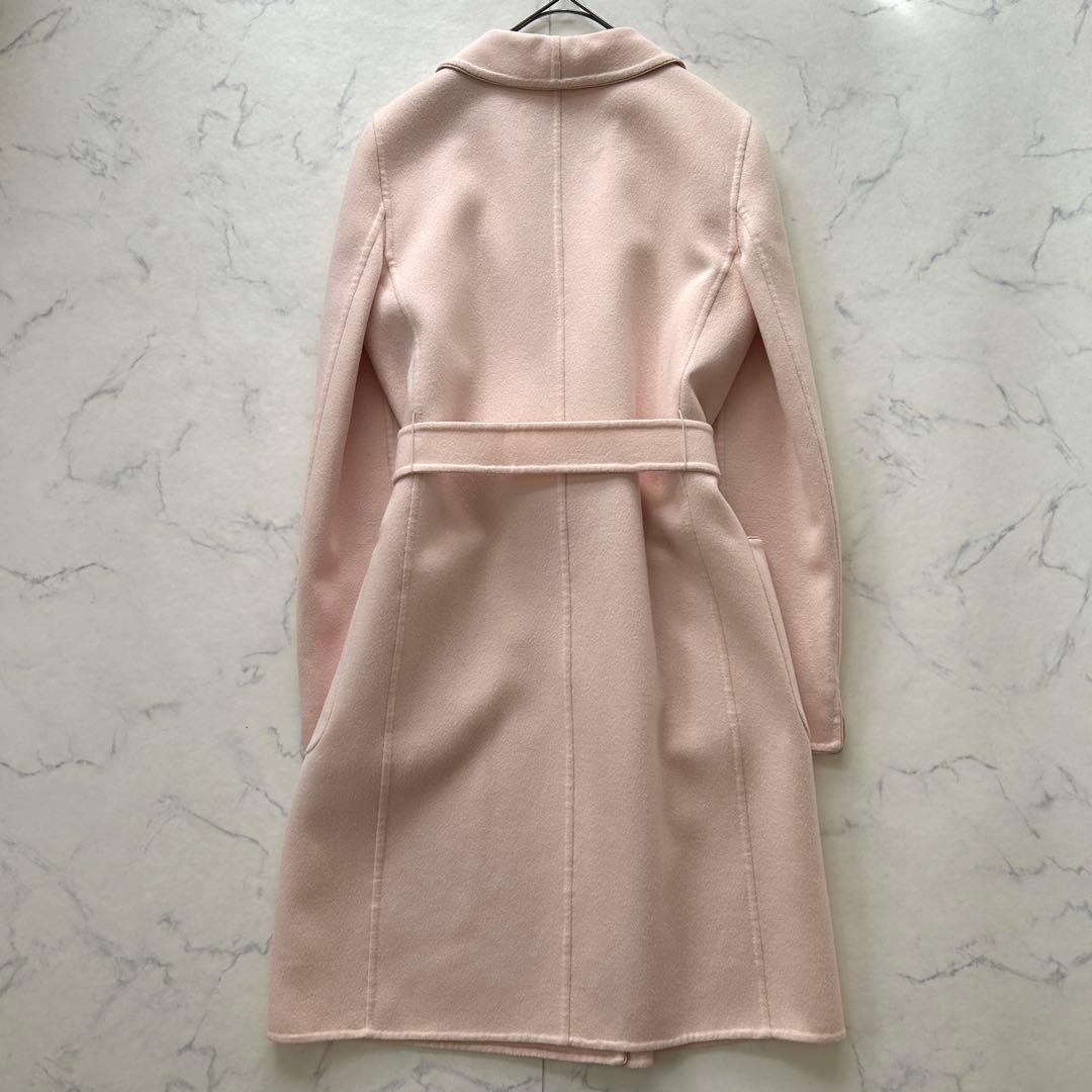マックスマーラ 最高級白タグ ロングコート クチートアマーノ ピンク