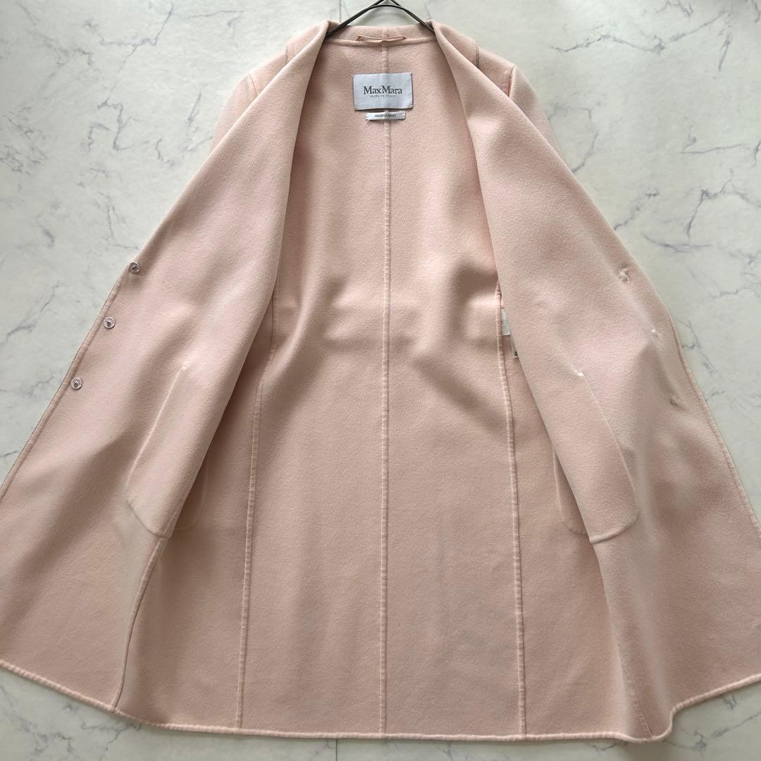 マックスマーラ 最高級白タグ ロングコート クチートアマーノ ピンク