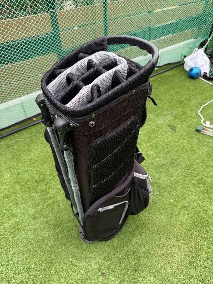 新品 LOVACE 14分割 軽量 キャディ バッグ ゴルフ ブラック - メルカリ
