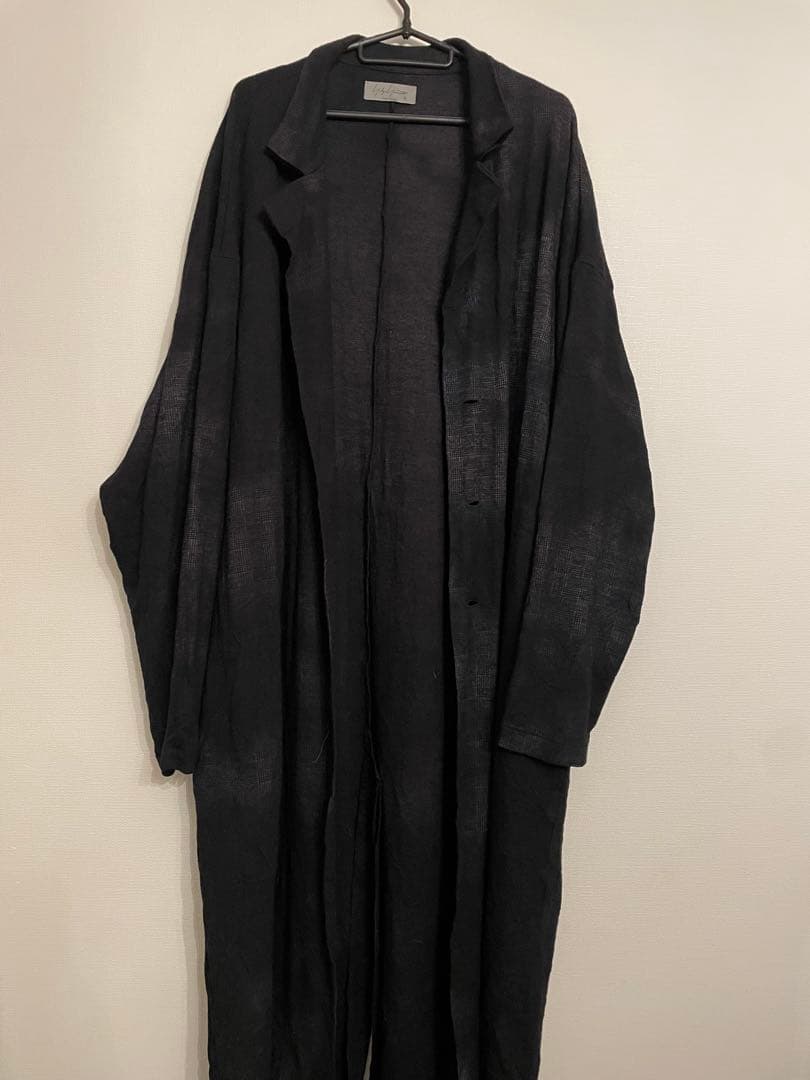 Yohji Yamamoto ヨウジヤマモトプールオム チェックコート 22FW