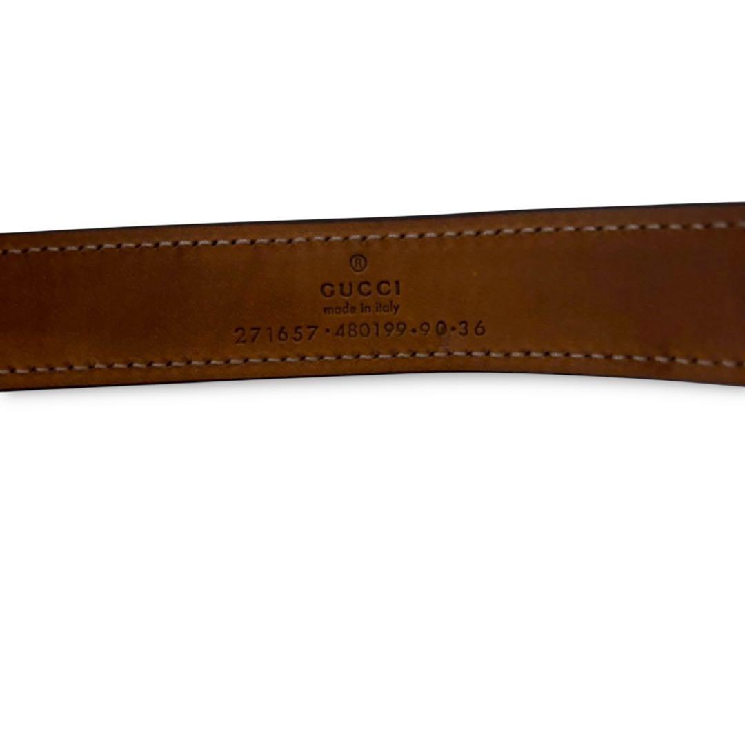 グッチ　ベルト　ホースビット　ブラック　レザー