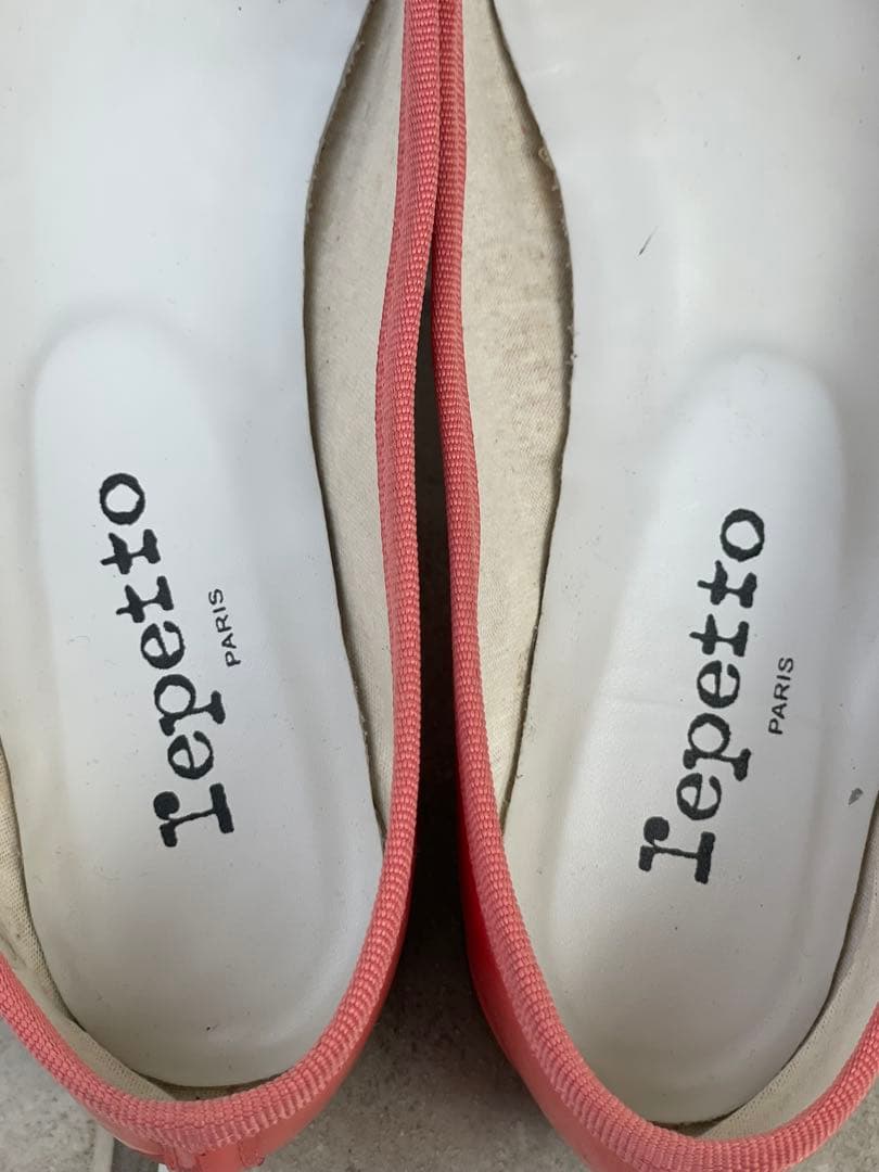 Repetto コーラルピンク バレエシューズ38.1/2