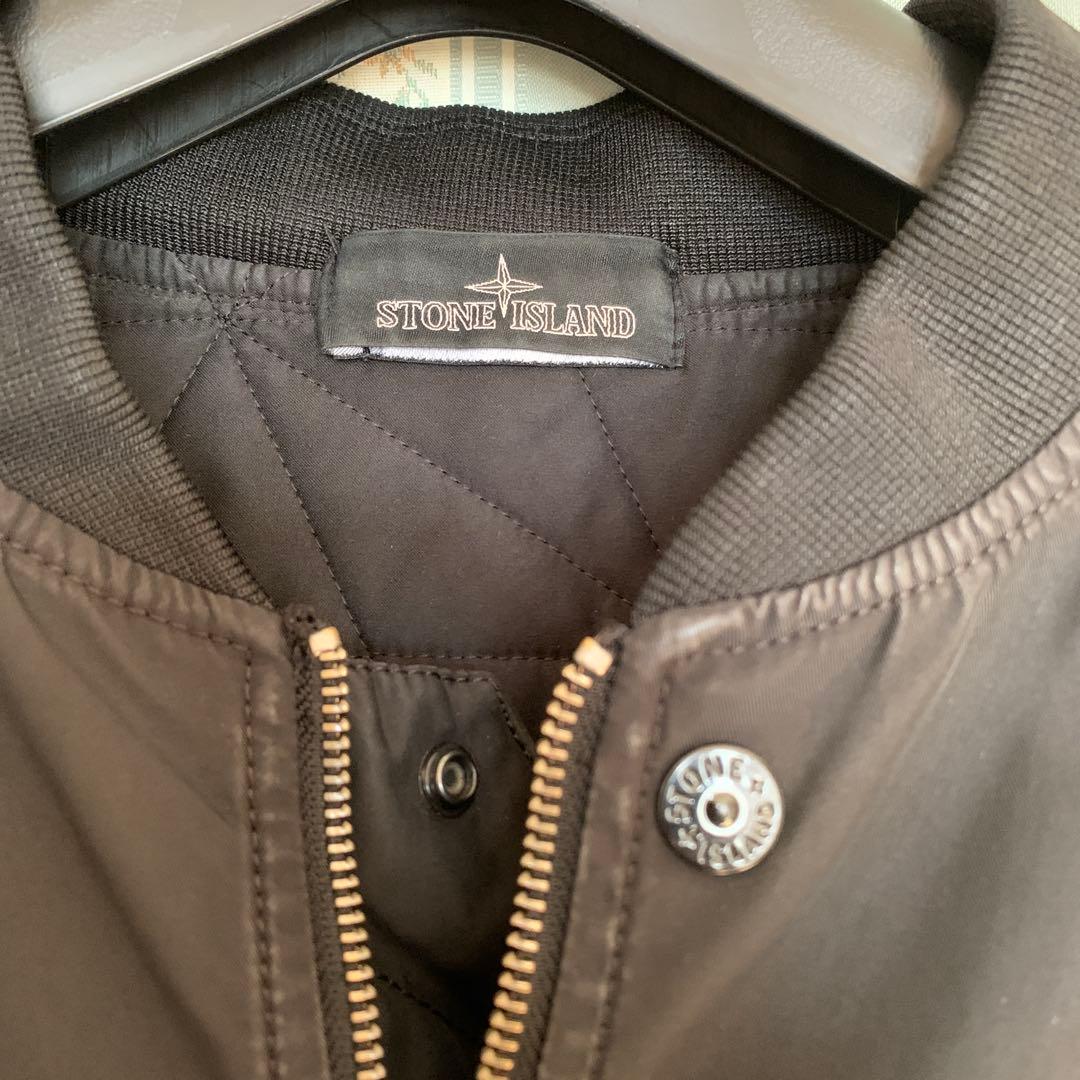 STONE  ブラック MA-1 ジャケット　スタジャン