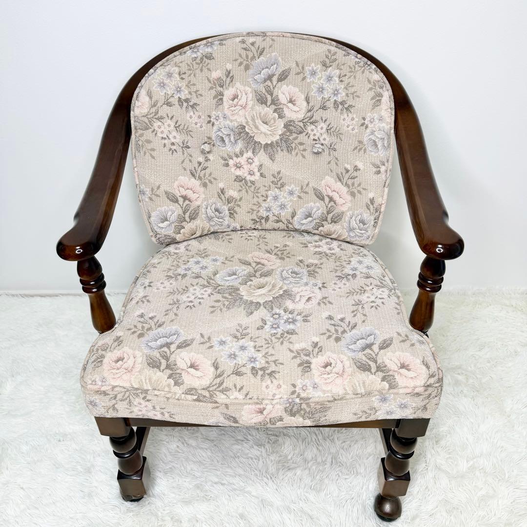 ② karimoku コロニアル キャスター付き ダイニングチェア カントリー調