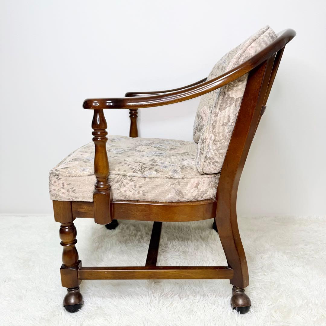 ② karimoku コロニアル キャスター付き ダイニングチェア カントリー調