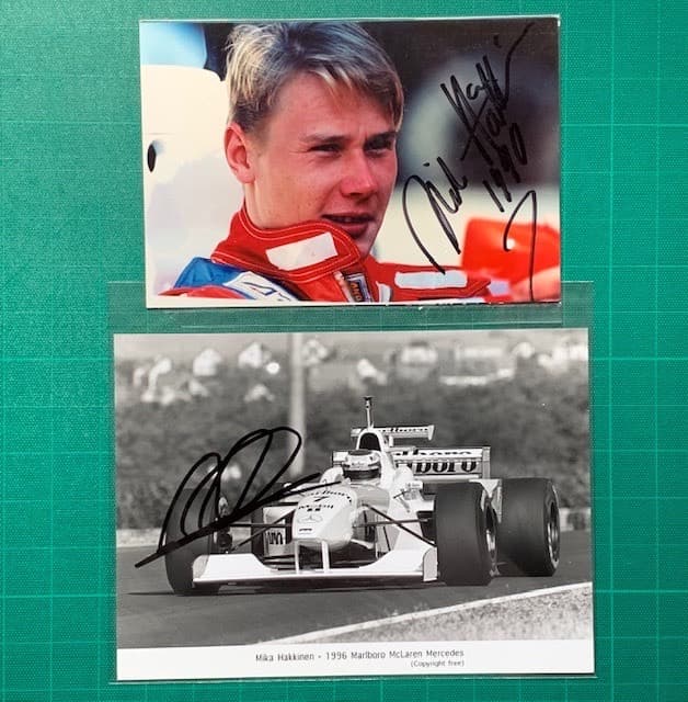 F1 ミカ・ハッキネン 直筆サイン - メルカリ
