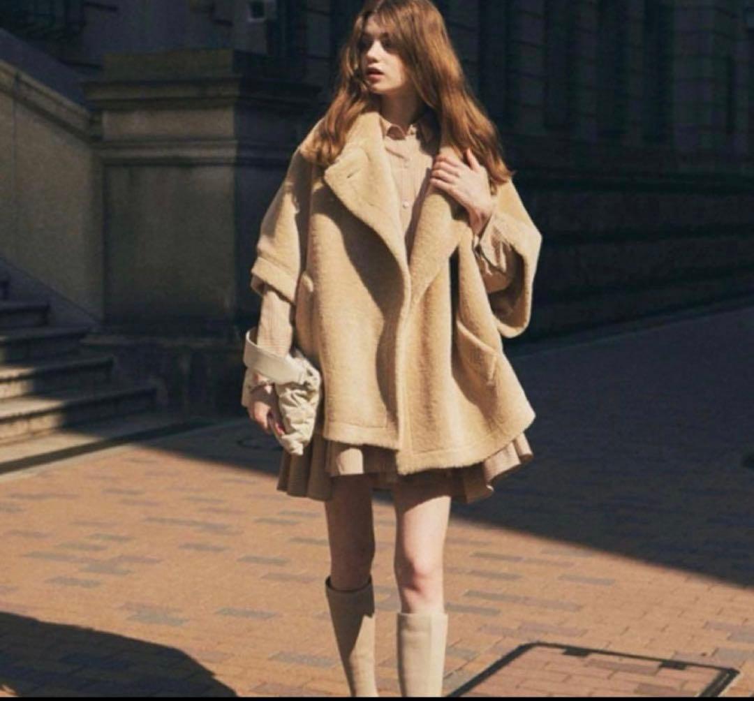 COCO DEAL ベージュ ポンチョ・ケープコート サイズ2