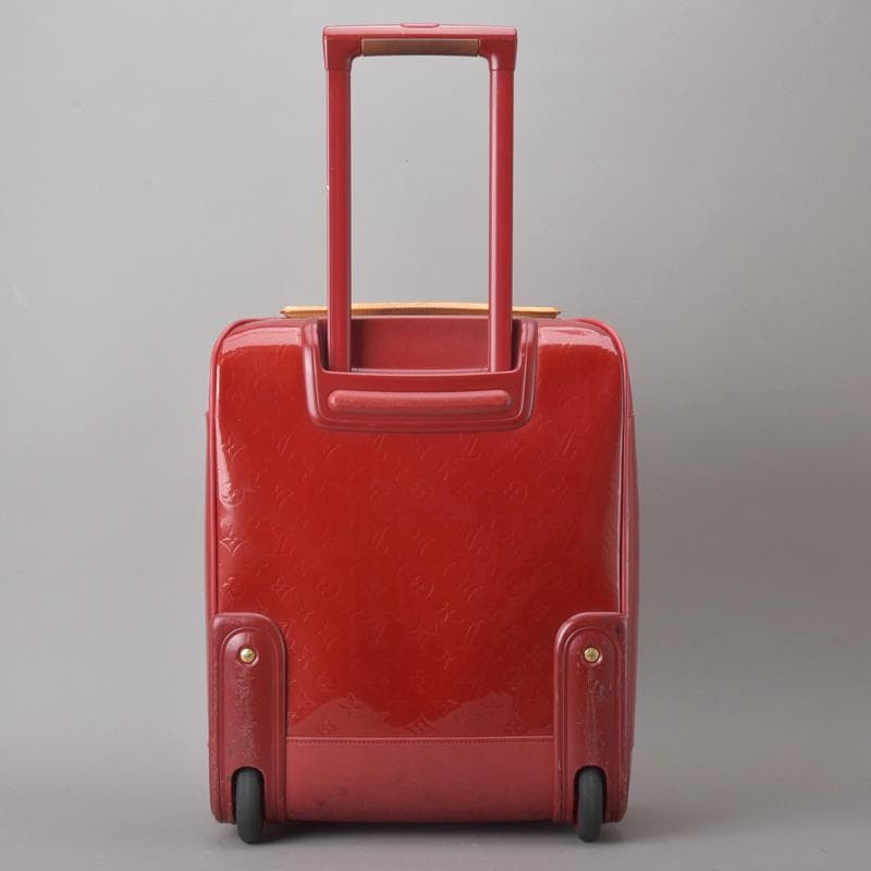 ルイヴィトン◇ペガス45 キャリーバッグ スーツケース モノグラムヴェルニ 赤