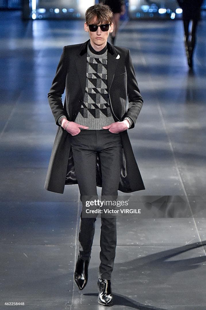 定価45万】15AW サンローランパリ チェスターコート44 エディ期