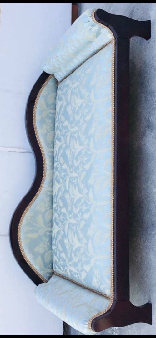 超希少♦️イタリア製 ロココソファ♦️ペット ドール キッズ♦️ダマスク柄♦️送料込