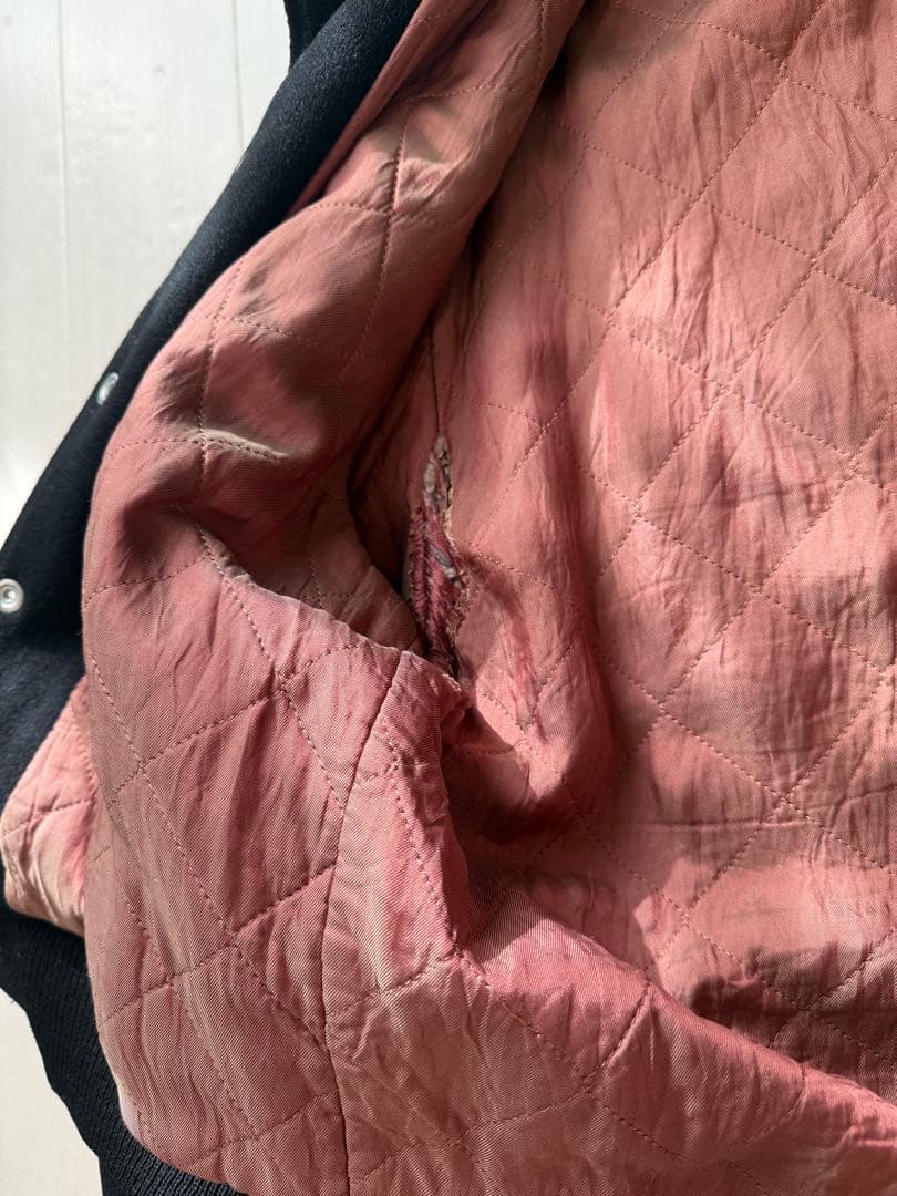 50s - 60s Vintage ウール スタジャン テディジャケット