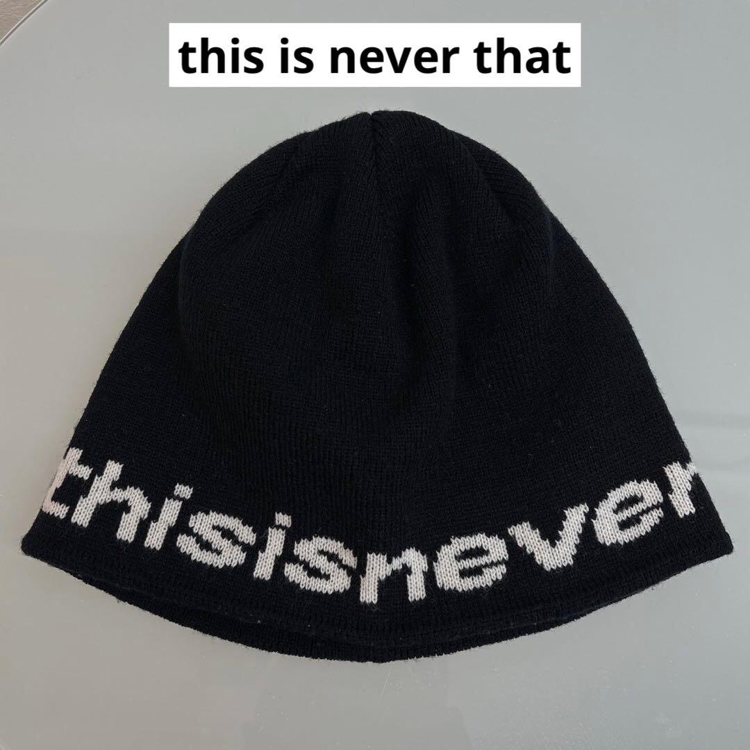 ☆人気☆thisisneverthat ネバザ ビーニー ニット帽 ブラック - メルカリ