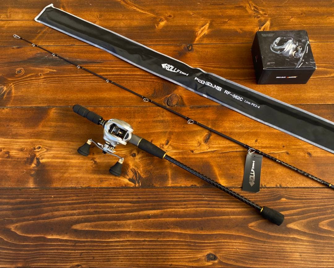 ジギングセット　C562MH スロージギング　タイラバ　オフショアロッド　左巻き