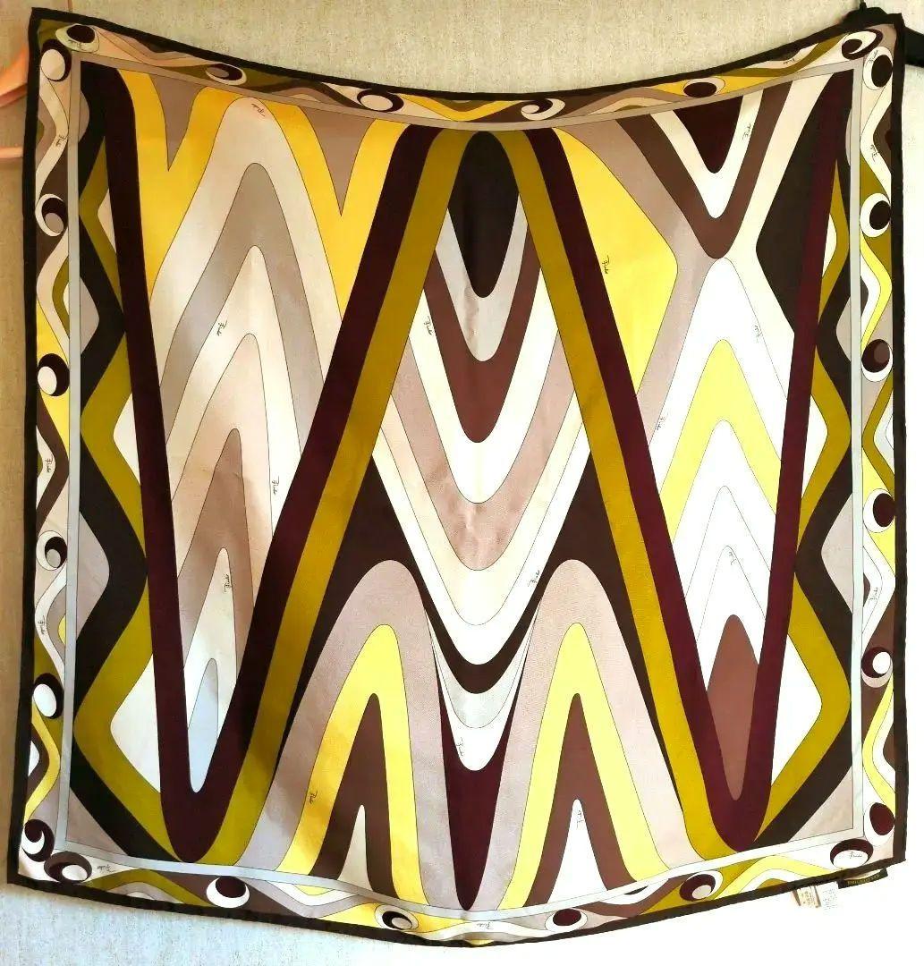 美品　EMILIO PUCCI　大判　スカーフ シルク　エミリオ・プッチ　レア
