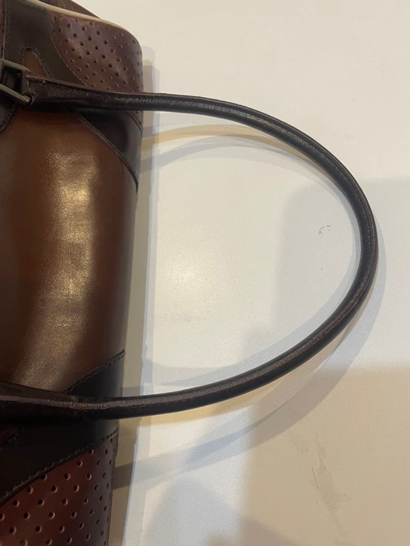 【美品-希少】プラダ PRADA ハンドバッグ ボーリングバッグ レザー