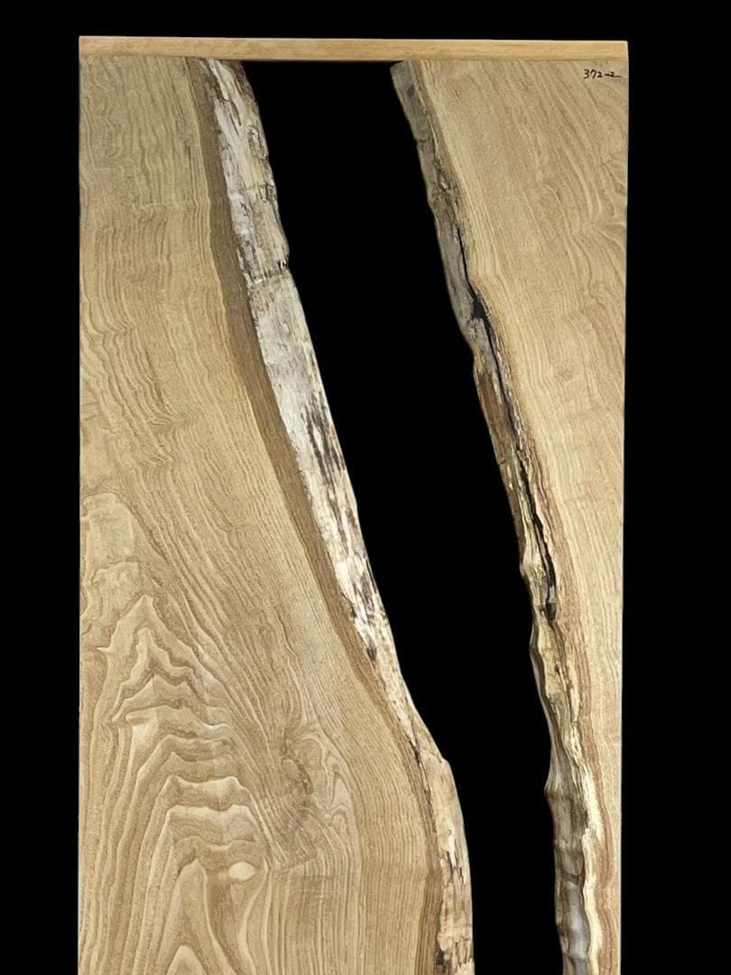 栗　M372-2　一枚板　乾燥材　棚板　カウンター　テーブル　DIY　耳付　天板