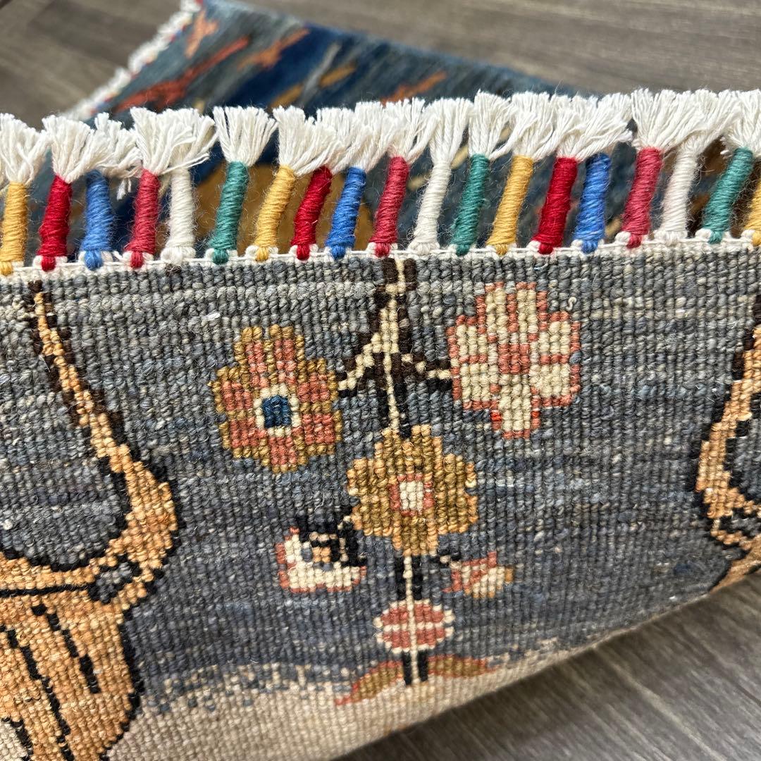 123x85cmペルシャラグ手織り絨毯アフガンガズニファインウールペルシャ