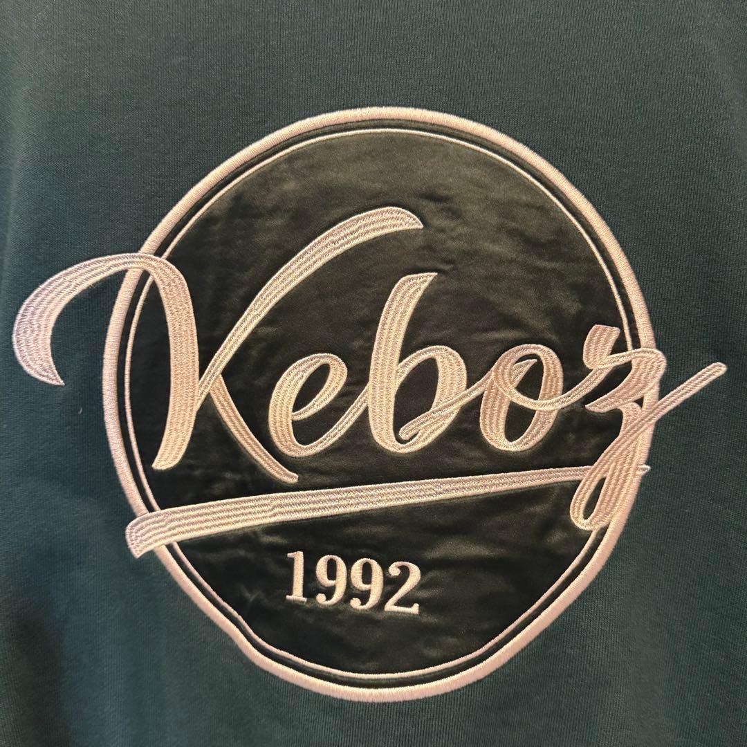 美品【ケボズ KEBOZ】ビッグロゴ 刺繍 スタジャン ビックサイズ XXL
