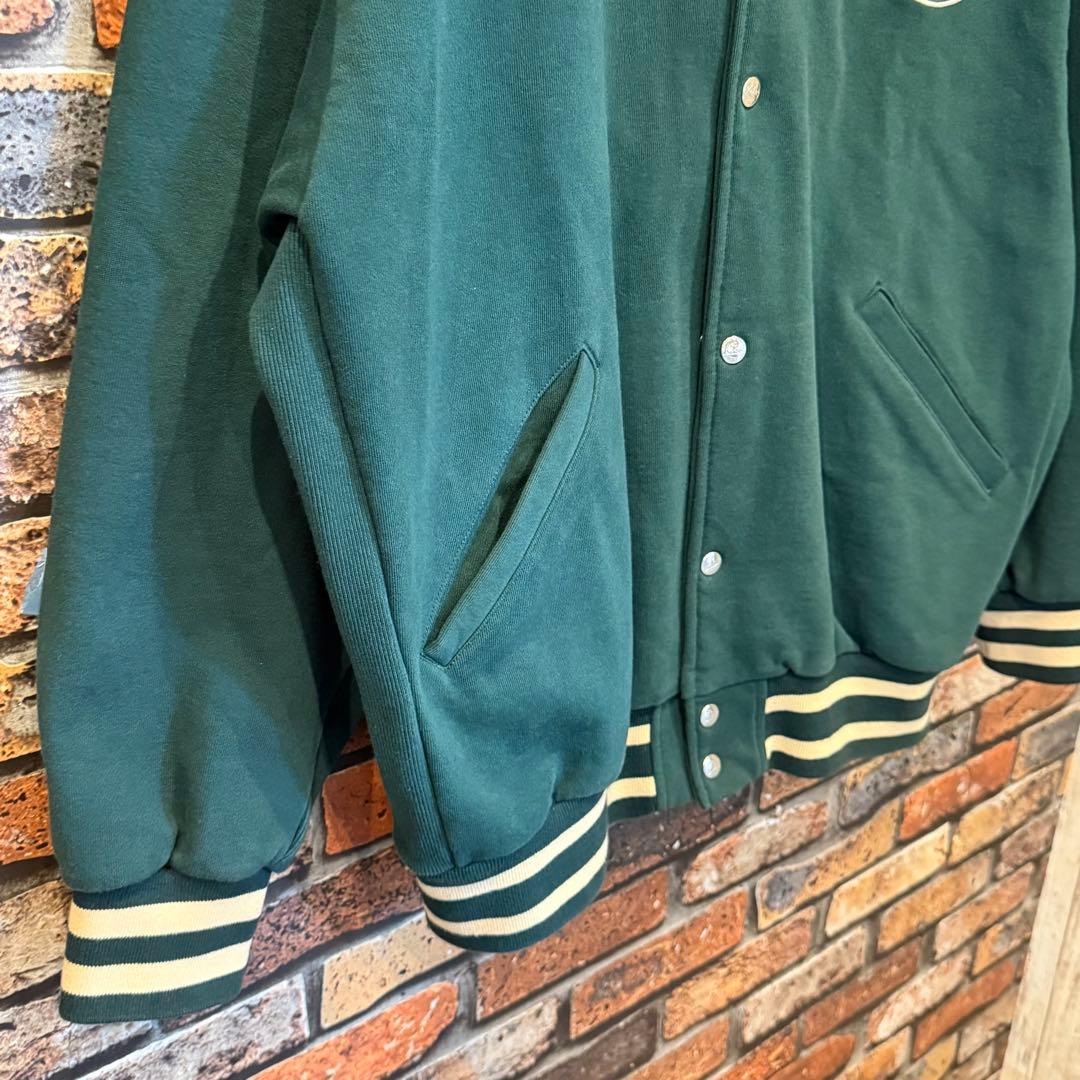 美品【ケボズ KEBOZ】ビッグロゴ 刺繍 スタジャン ビックサイズ XXL