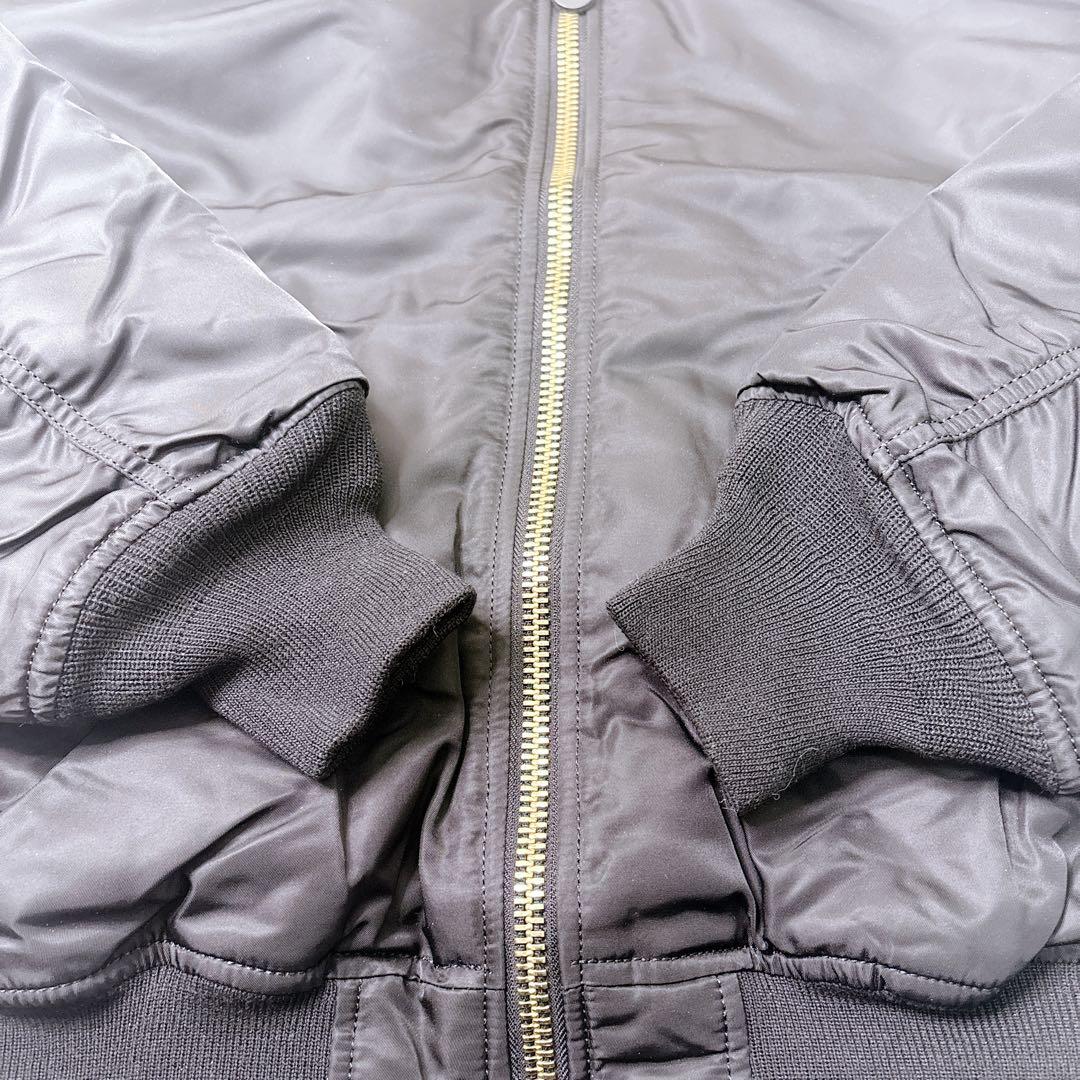 アルファインダストリーズ ma1 フライトジャケット ミリタリー ブラック　黒