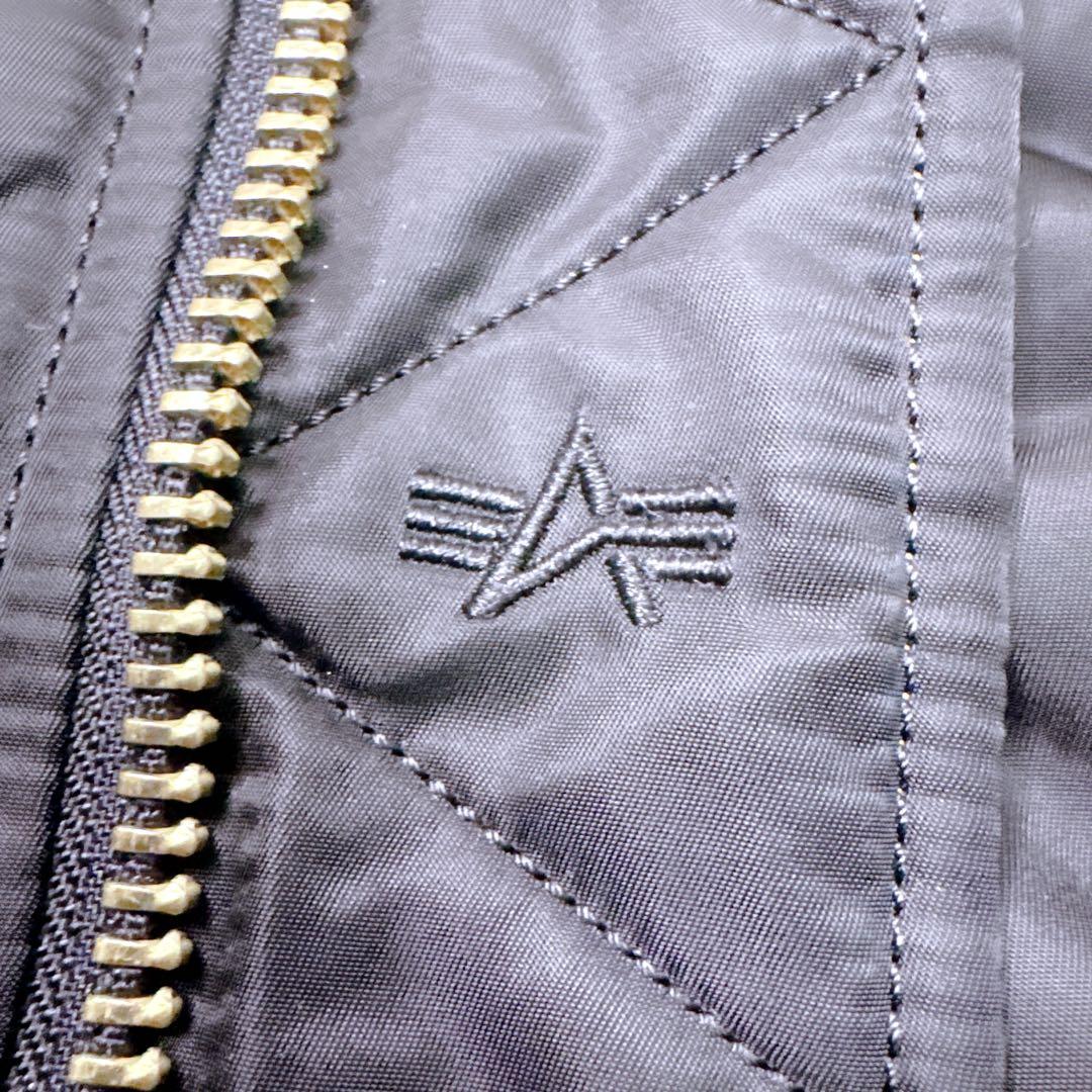 アルファインダストリーズ ma1 フライトジャケット ミリタリー ブラック　黒