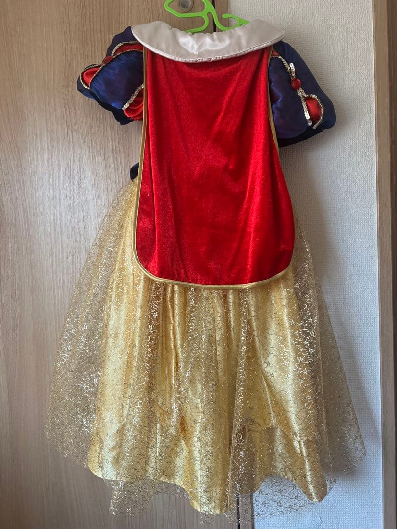 白雪姫　ドレス 110cm リメイク品　おまけ白シューズ18cm