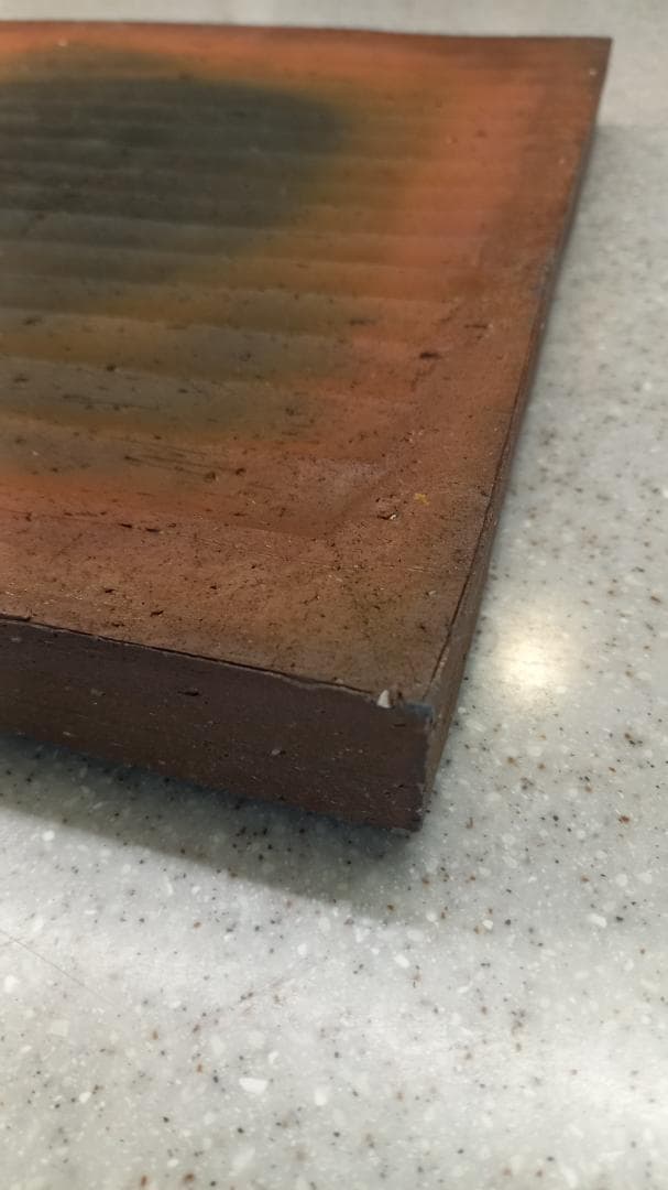 屋久島　新八野窯　吉利博行　南蛮焼　飾り皿