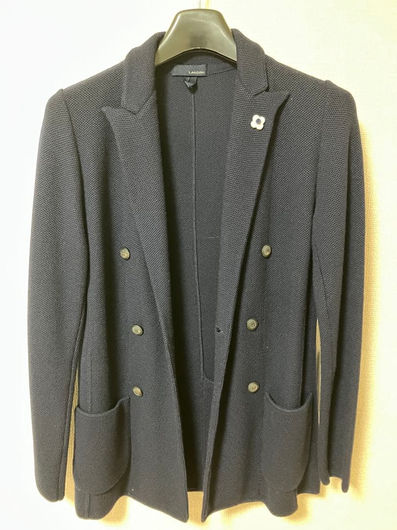 専用です　ウールミラノリブダブルブレスト ニットジャケット LEON 干場