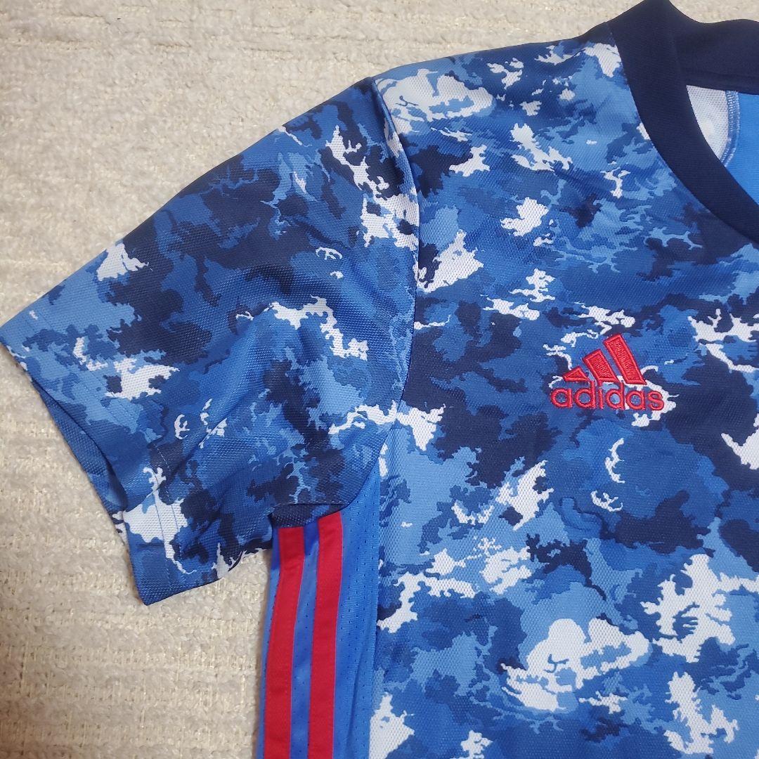 【激レア】ワンピース×サッカー日本代表×アディダス　ユニフォーム　ルフィ　L