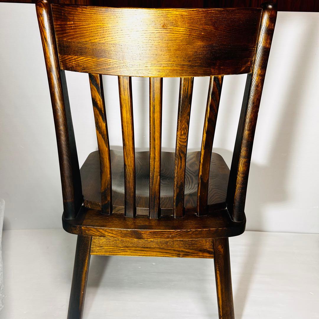 【美品】オーク素材　回転チェア　ダイニングチェア 高級