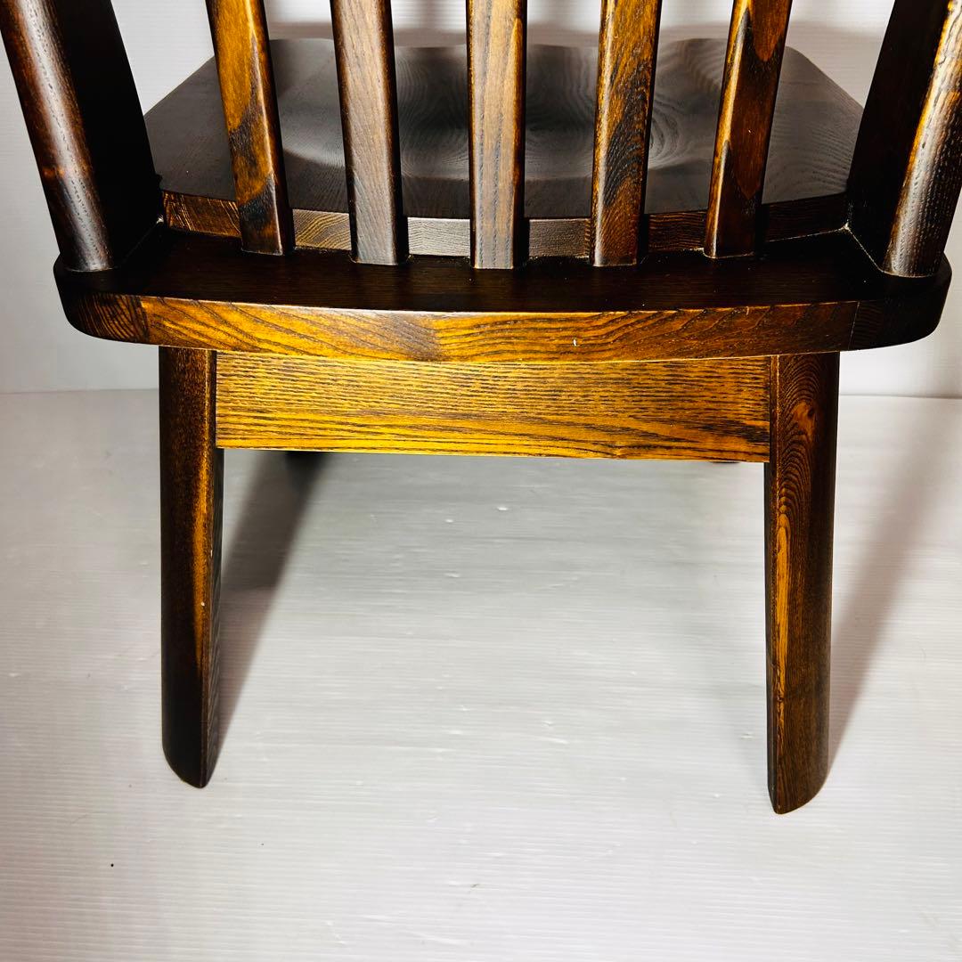 【美品】オーク素材　回転チェア　ダイニングチェア 高級