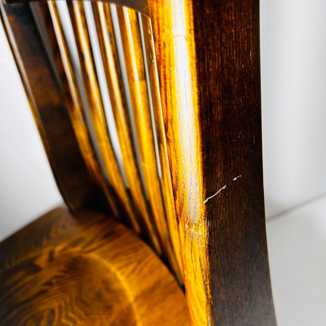 【美品】オーク素材　回転チェア　ダイニングチェア 高級