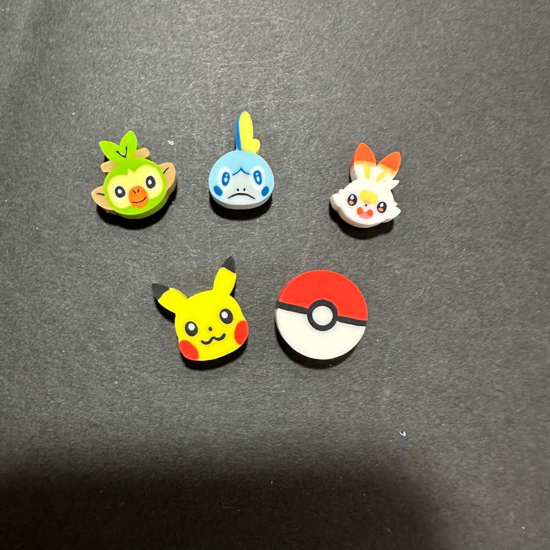 ポケモン ミニ消しゴム5個 - メルカリ